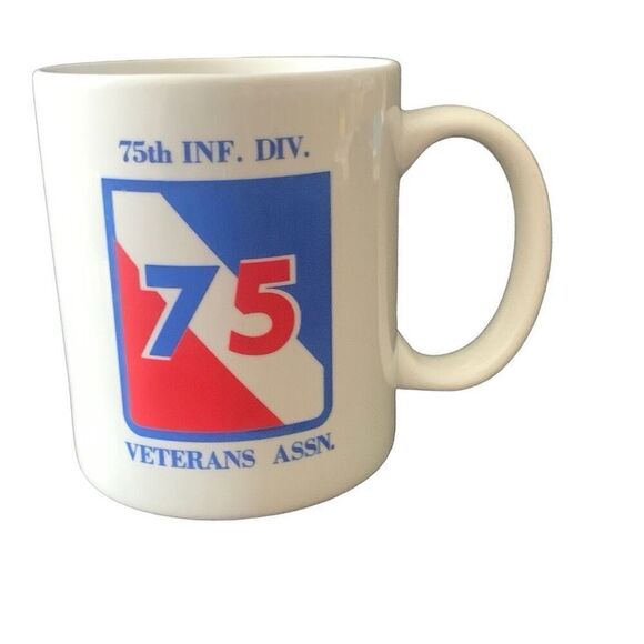 Vintage 75th Infantry Division Veterans Association Ceramic Mug Honoring Heroes - Picture 1 of 9